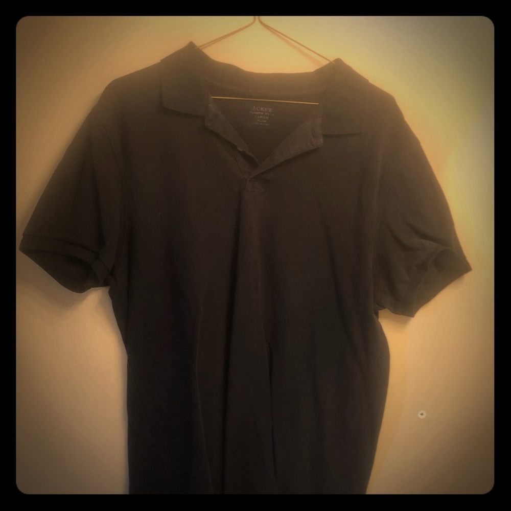 J Crew black polo large